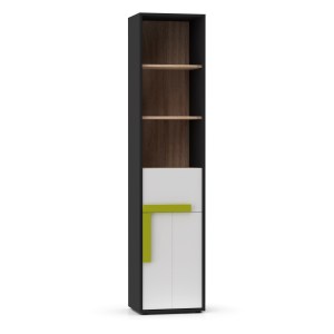 alpha-TO-ALEXSH1D-16077 ΡΑΦΙΕΡΑ ALEX 44X36X194ΕΚ ΓΡΑΦΙΤΗΣ-ΛΕΥΚΟ-ΣΟΝΟΜΑ