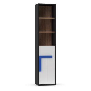 alpha-TO-ALEXSH1D-16079 ΡΑΦΙΕΡΑ ALEX 44X36X194ΕΚ ΓΡΑΦΙΤΗΣ-ΛΕΥΚΟ-ΣΟΝΟΜΑ