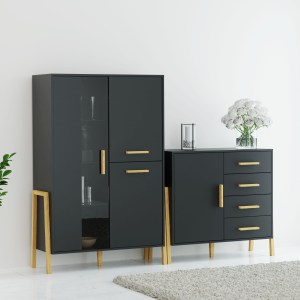 alpha-TO-BELLE1W2DANTHRACITE-13936 ΒΙΤΡΙΝΑ BELLE ΑΝΘΡΑΚΙ 102.5X41X152.5CM