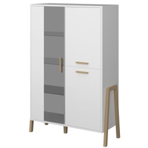 alpha-TO-BELLE1W2DWHITE-1348907 ΒΙΤΡΙΝΑ BELLE ΛΕΥΚΟ 102.5X41X152.5CM