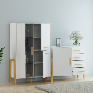 alpha-TO-BELLE1W2DWHITE-13939 ΒΙΤΡΙΝΑ BELLE ΛΕΥΚΟ 102.5X41X152.5CM