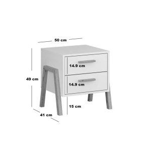 alpha-TO-BELLE2SWHITE-2957079 ΚΟΜΟΔΙΝΟ BELLE ΛΕΥΚΟ 50X41X49CM