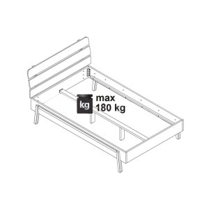 alpha-TO-BELLEBED120-2956895 ΚΡΕΒΑΤΙ BELLE ΛΕΥΚΟ 120X200CM