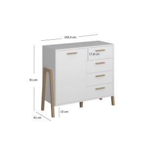 alpha-TO-BELLEKOM1D4SWHITE-2956993 ΜΠΟΥΦΕΣ BELLE ΛΕΥΚΟ 102.5X41X91CM