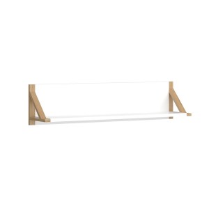 alpha-TO-BELLESHELF96WHITE-2547 ΡΑΦΙ ΕΠΙΤΟΙΧΙΟ BELLE ΛΕΥΚΟ 96X20.5X22.5CM