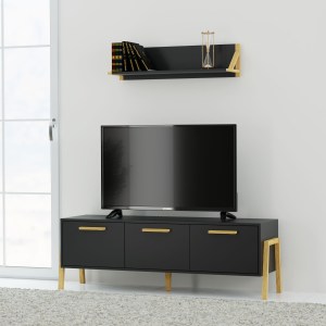 alpha-TO-BELLETV3KANTHRACITE-13951 ΕΠΙΠΛΟ ΤΗΛΕΟΡΑΣΗΣ BELLE ΑΝΘΡΑΚΙ 149.5X41X49CM