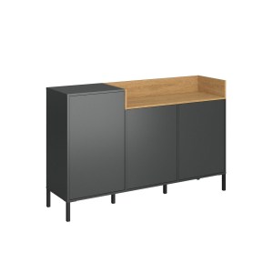 alpha-TO-BERIL3D-16900 ΜΠΟΥΦΕΣ BERIL ΑΝΘΡΑΚΙ-ΧΡΥΣΟ ΔΡΥΣ 155.1X42X98.6CM