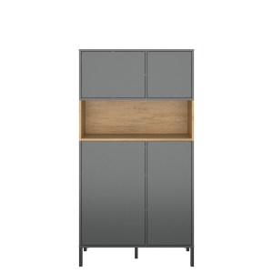 alpha-TO-BERIL4D-2639987 ΡΑΦΙΕΡΑ BERIL ΑΝΘΡΑΚΙ-ΧΡΥΣΟ ΔΡΥΣ 90X42X170CM