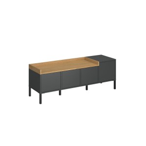 alpha-TO-BERILTV4D-16898 ΕΠΙΠΛΟ ΤΗΛΕΟΡΑΣΗΣ BERIL ΑΝΘΡΑΚΙ-ΧΡΥΣΟ ΔΡΥΣ 138.6X42X49.8CM