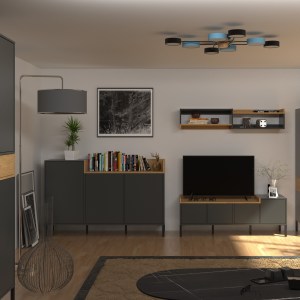 alpha-TO-BERILTV4D-16899 ΕΠΙΠΛΟ ΤΗΛΕΟΡΑΣΗΣ BERIL ΑΝΘΡΑΚΙ-ΧΡΥΣΟ ΔΡΥΣ 138.6X42X49.8CM