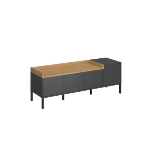 alpha-TO-BERILTV4D-3553 ΕΠΙΠΛΟ ΤΗΛΕΟΡΑΣΗΣ BERIL ΑΝΘΡΑΚΙ-ΧΡΥΣΟ ΔΡΥΣ 138.6X42X49.8CM