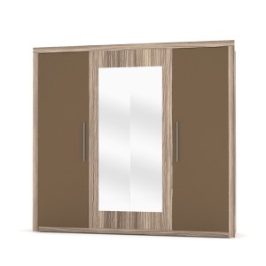 alpha-TO-BOX4DJULI-14211 ΝΤΟΥΛΑΠΑ ΤΕΤΡΑΦΥΛΛΗ JULIET BOX ΣΚΟΥΡΟ ΔΡΥΣ-ΜΠΡΟΝΖΕ 242X59X220ΕΚ.