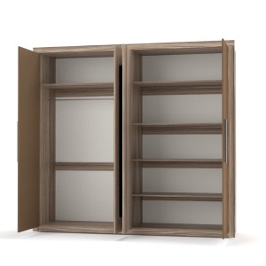 alpha-TO-BOX4DJULI-14212 ΝΤΟΥΛΑΠΑ ΤΕΤΡΑΦΥΛΛΗ JULIET BOX ΣΚΟΥΡΟ ΔΡΥΣ-ΜΠΡΟΝΖΕ 242X59X220ΕΚ.