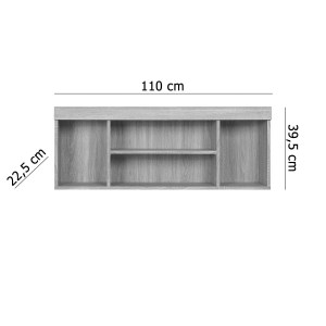 alpha-TO-DAMREGW-1364001 ΡΑΦΙ DAMIS 110X22.5X39.5ΕΚ ΣΟΝΟΜΑ ΚΡΕΜΑΣΤΟ ΜΕ MDF ΛΕΠΤΟΜΕΡΕΙΑ
