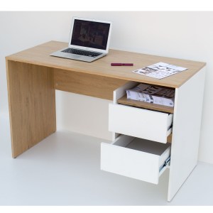alpha-TO-DESKHO2S-16102 ΓΡΑΦΕΙΟ HO2S ΛΕΥΚΟ ΜΕ ΦΥΣΙΚΟ ΜΟΝΤΕΡΝΑ ΣΧΕΔΙΑΣΗ ΜΕ ΣΥΡΤΑΡΙΑ 120X55X75ΕΚ