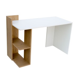 alpha-TO-DESKHOSHELF-16106 ΓΡΑΦΕΙΟ HO SHELF ΛΕΥΚΟ-ΜΕ ΦΥΣΙΚΟ ΜΟΝΤΕΡΝΑ ΣΧΕΔΙΑΣΗ 120X55X85ΕΚ