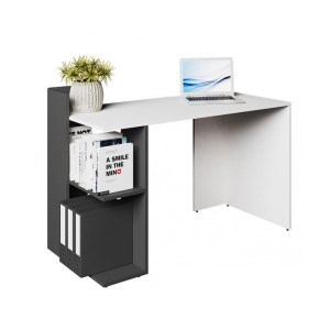 alpha-TO-DESKHOSHELFGR-14642 ΓΡΑΦΕΙΟ HO SHELF ΛΕΥΚΟ-ΜΕ ΓΡΑΦΙΤΗ ΜΟΝΤΕΡΝΑ ΣΧΕΔΙΑΣΗ 120X55X85ΕΚ