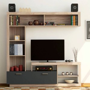 alpha-TO-FLOKSGR-2580 ΣΥΝΘΕΣΗ ΤΗΛΕΟΡΑΣΗΣ FLOKS 170X41X170ΕΚ SONOMA (ΦΥΣΙΚΟΣ ΔΡΥΣ)-ΓΡΑΦΙΤΗΣ