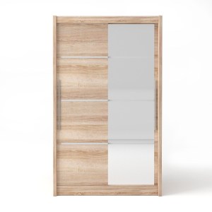 alpha-TO-ILO130S-15286 ΝΤΟΥΛΑΠΑ ΔΙΦΥΛΛΗ ILONA SONOMA 130X61X215ΕΚ MDF