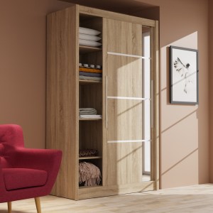 alpha-TO-ILO130S-16423 ΝΤΟΥΛΑΠΑ ΔΙΦΥΛΛΗ ILONA SONOMA 130X61X215ΕΚ MDF