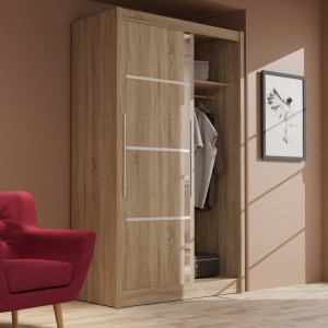 alpha-TO-ILO130S-16424 ΝΤΟΥΛΑΠΑ ΔΙΦΥΛΛΗ ILONA SONOMA 130X61X215ΕΚ MDF