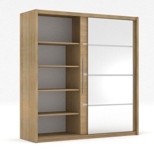 alpha-TO-ILO180S-15268 ΝΤΟΥΛΑΠΑ ΔΙΦΥΛΛΗ ILONA SONOMA 180X61X215ΕΚ MDF