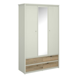 alpha-TO-KARINSZF3D4S-14828 ΝΤΟΥΛΑΠΑ ΤΡΙΦΥΛΛΗ ΜΕ ΚΑΘΡΕΦΤΗ KARIN CASHMERE-EVOKE OAK 127X50.5X210.5CM