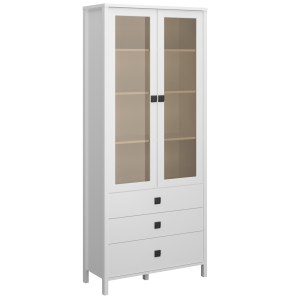 alpha-TO-MARWIT2W3SWHITE-2666 ΒΙΤΡΙΝΑ MAROCCO ΔΙΦΥΛΛΗ ΛΕΥΚΟ 90X37X210.5CM