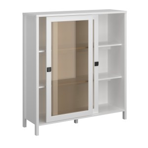 alpha-TO-MARWIT2WHITE-13982 ΒΙΤΡΙΝΑ MAROCCO ΔΙΦΥΛΛΗ ΛΕΥΚΟ 120X37X130.5CM