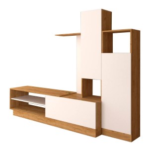 alpha-TO-MELISA-15020 ΣΥΝΘΕΣΗ ΤΗΛΕΟΡΑΣΗΣ MELISA 240X45X180ΕΚ ΧΡΥΣΟΣ ΔΡΥΣ ΜΕ ΛΕΥΚΟ