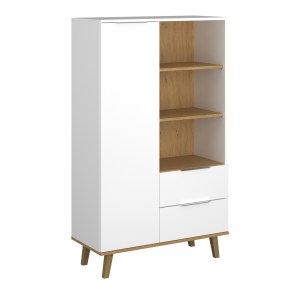 alpha-TO-NEPTUNE1D2S-15249 ΒΙΒΛΙΟΘΗΚΗ NEPTUNE ΛΕΥΚΟ-ΣΟΝΟΜΑ 90X40X151CM