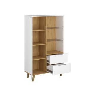 alpha-TO-NEPTUNE1D2S-15250 ΒΙΒΛΙΟΘΗΚΗ NEPTUNE ΛΕΥΚΟ-ΣΟΝΟΜΑ 90X40X151CM