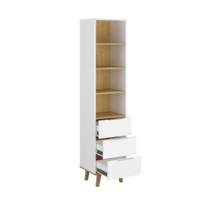 alpha-TO-NEPTUNE3S-15427 ΒΙΒΛΙΟΘΗΚΗ NEPTUNE ΛΕΥΚΟ-ΣΟΝΟΜΑ 45X40X197CM