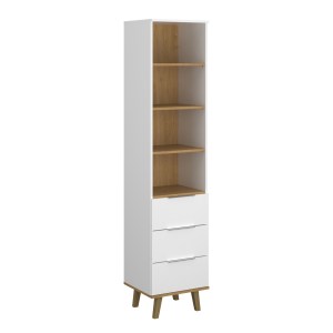 alpha-TO-NEPTUNE3S-2678 ΒΙΒΛΙΟΘΗΚΗ NEPTUNE ΛΕΥΚΟ-ΣΟΝΟΜΑ 45X40X197CM