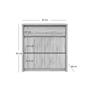alpha-TO-NORT2D1S-1364020 ΚΟΜΟΤΑ NORTON 87X40X91.5ΕΚ SONOMA