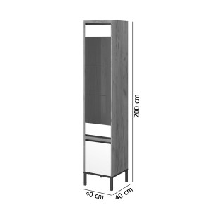 alpha-TO-PALMOR1D1W-1348915 ΒΙΤΡΙΝΑ PALMOR ΧΡΥΣΟ ΔΡΥΣ-ΛΕΥΚΟ 40X40X200CM