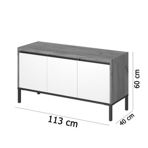 alpha-TO-PALMORTV3D115-1371604 ΕΠΙΠΛΟ ΤΗΛΕΟΡΑΣΗΣ PALMOR ΧΡΥΣΟ ΔΡΥΣ-ΛΕΥΚΟ 113.5X40X60CM