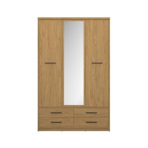 alpha-TO-PAVI3D4S-2956447 ΝΤΟΥΛΑΠΑ ΤΡΙΦΥΛΛΗ ΜΕ ΚΑΘΡΕΦΤΗ PAVI ΒΕΛΑΝΙΔΙΑ 124.6X55.1X197.2CM