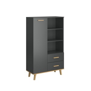 alpha-TO-PLUTON1D2S-13711 ΜΠΟΥΦΕΣ PLUTON ΑΝΘΡΑΚΙ-ΧΡΥΣΟ ΔΡΥΣ 90X40X151CM