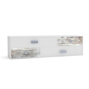 alpha-TO-PUMP4S-2926 PUMP ΕΠΙΠΛΟ TV 150X40X43 ΛΕΥΚΟ ΜΕ ΜΟΝΤΕΡΝΑ ΔΙΑΚΟΣΜΗΣΗ
