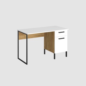 alpha-TO-SANT120WH-18597 ΓΡΑΦΕΙΟ SANTES WH ΧΡΥΣΟ ΔΡΥΣ ΛΕΥΚΟ 120X60X74ΕΚ