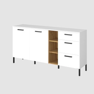 alpha-TO-SANT2D3SWH-3893 ΜΠΟΥΦΕΣ SANTES ΧΡΥΣΟ ΔΡΥΣ-ΛΕΥΚΟ 180X42X92.5CM