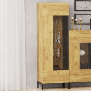 alpha-TO-SANTES1WHIGH-2955 ΒΙΤΡΙΝΑ SANTES ΧΡΥΣΟ ΔΡΥΣ 64.2X42X197.5CM