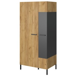 alpha-TO-SANTES2D-15446 ΔΙΦΥΛΛΗ ΝΤΟΥΛΑΠΑ SANTES ΧΡΥΣΟ ΔΡΥΣ-ΓΡΑΦΙΤΗΣ 90X60X197.5CM