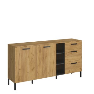 alpha-TO-SANTES2D3S-14073 ΜΠΟΥΦΕΣ SANTES ΧΡΥΣΟ ΔΡΥΣ-ΓΡΑΦΙΤΗΣ 180X42X92.5CM