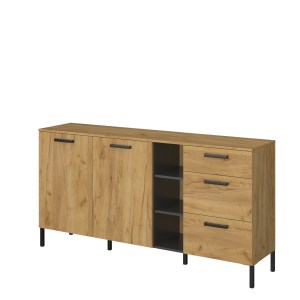 alpha-TO-SANTES2D3S-14074 ΜΠΟΥΦΕΣ SANTES ΧΡΥΣΟ ΔΡΥΣ-ΓΡΑΦΙΤΗΣ 180X42X92.5CM