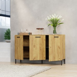 alpha-TO-SANTES3D-14076 ΜΠΟΥΦΕΣ SANTES ΧΡΥΣΟ ΔΡΥΣ-ΓΡΑΦΙΤΗ 155X42X92.5CM