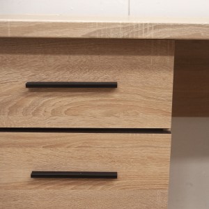 alpha-TO-SOLO1D1S-16133 ΓΡΑΦΕΙΟ SOLO 110 SONOMA ΜΕ WENGE ΚΑΙ MDF ΚΑΜΠΥΛΩΤΟ ΤΕΛΕΙΩΜΑ ΣΤΙΣ ΠΟΡΤΕΣ  110X60X76ΕΚ