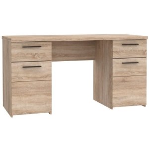 alpha-TO-SOLO2D2S-16135 ΓΡΑΦΕΙΟ SOLO 145 SONOMA ΜΕ WENGE 145X60X76ΕΚ