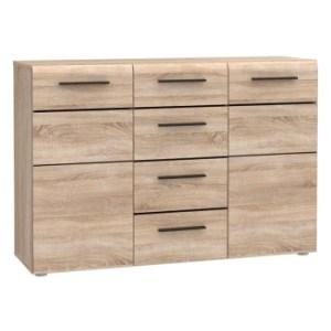 alpha-TO-SOLO2D4S-14139 ΜΠΟΥΦΕΣ SOLO 150X41X82CM SONOMA ΜΕ WENGE ΚΑΙ MDF ΚΑΜΠΥΛΩΤΟ ΤΕΛΕΙΩΜΑ ΣΤΙΣ ΠΟΡΤΕΣ.